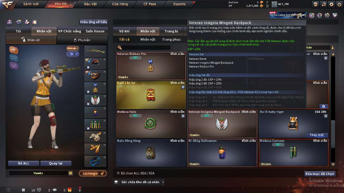 shop acc cf uy tin gia re